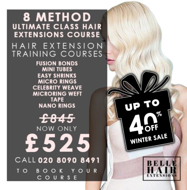 C4 8 Method Ultimate Class Hair Extensions Course Belle Hair
